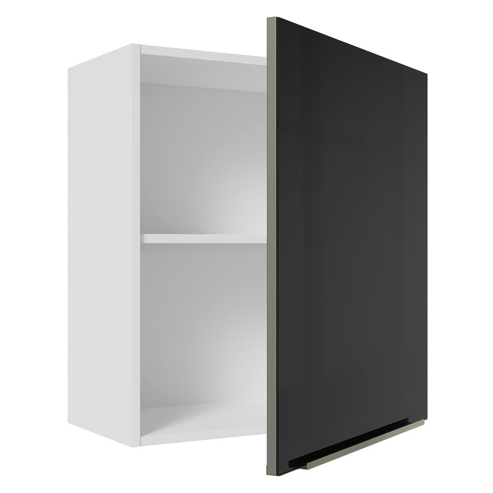 Alacena 60 cm 1 Puerta Lux Blanco/Negro