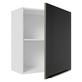 Alacena 60 cm 1 Puerta Lux Blanco/Negro