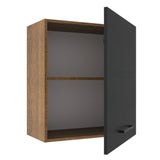 Alacena 60 cm 1 Puerta Agata Marrón/Negro