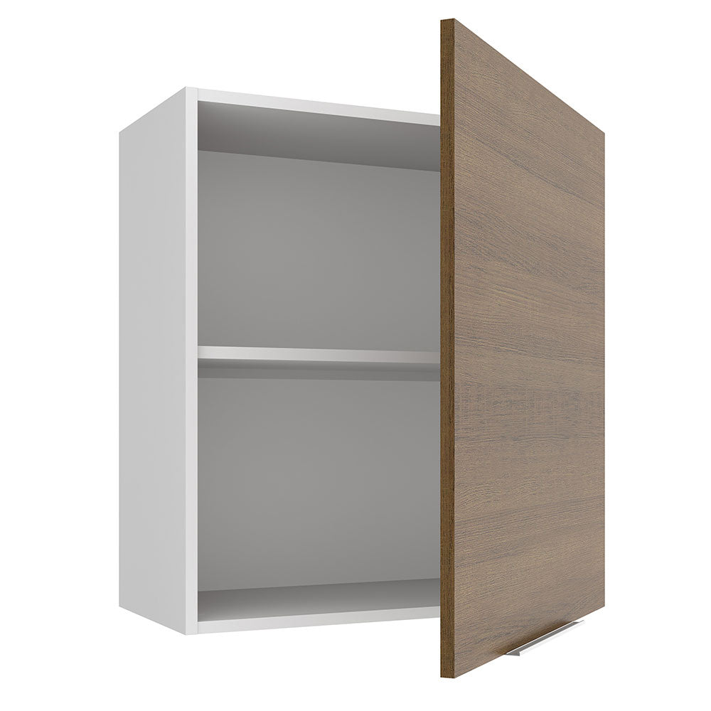 Alacena 60 cm 1 Puerta Stella Blanco/Marrón