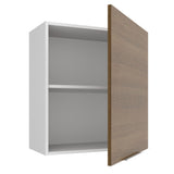 Alacena 60 cm 1 Puerta Stella Blanco/Marrón