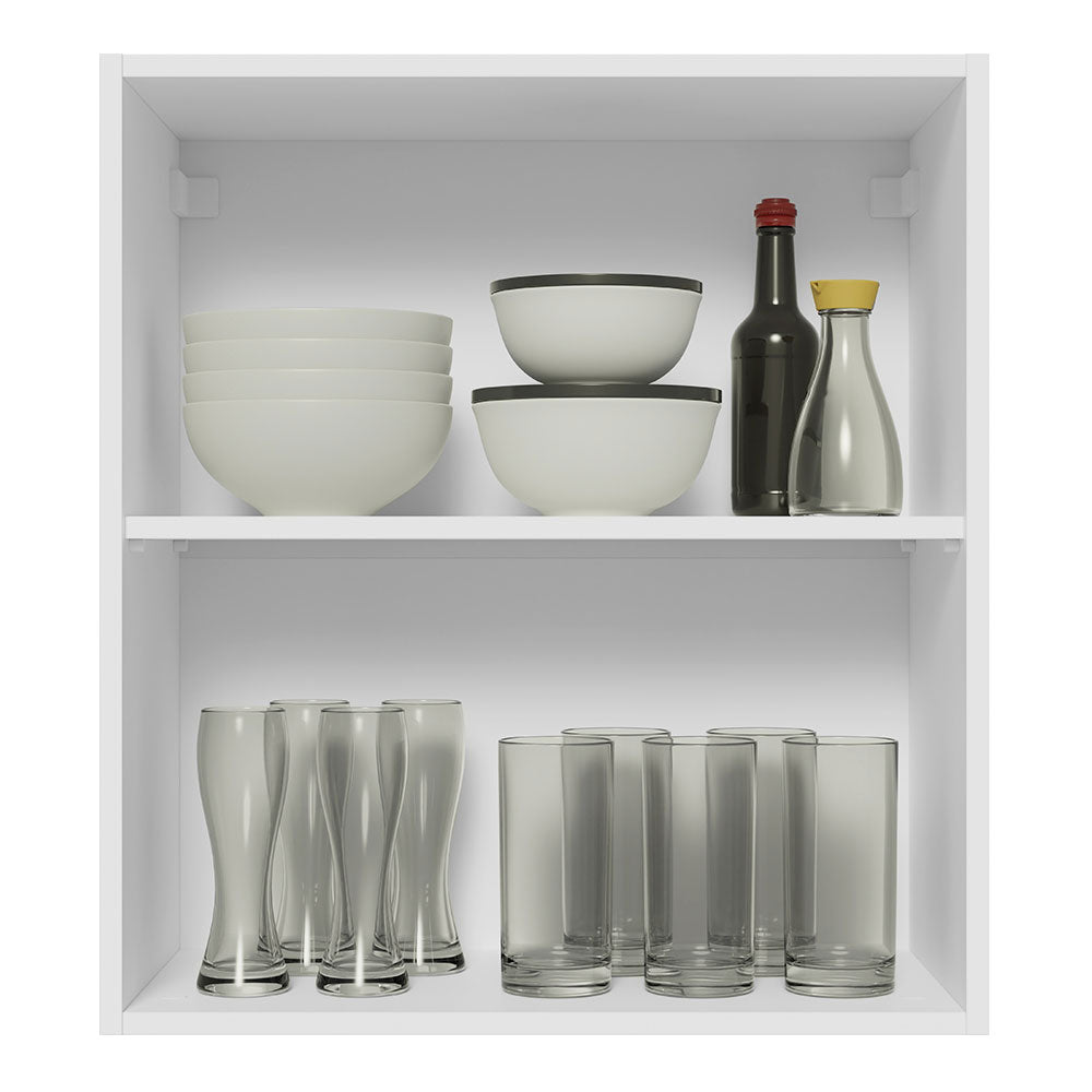 Alacena 60 cm 1 Puerta Lux Blanco/Gris