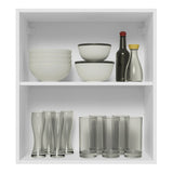 Alacena 60 cm 1 Puerta Lux Blanco/Gris