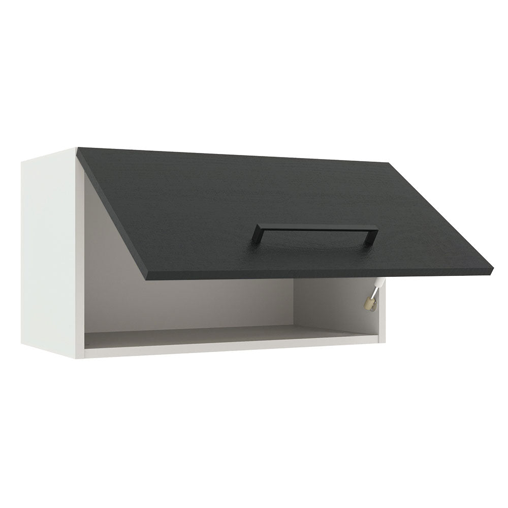 Alacena 60 cm 1 Puerta Agata Blanco/Negro