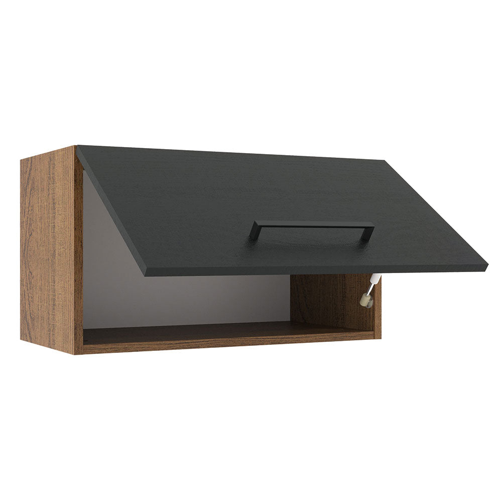 Alacena 60 cm 1 Puerta Agata Marrón/Negro
