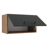 Alacena 60 cm 1 Puerta Agata Marrón/Negro