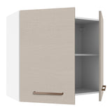 Alacena 70 cm 2 Puertas Agata Blanco/Crema