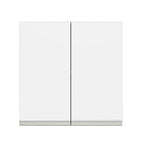 Alacena 70 cm 2 Puertas Marrón/Blanco Glamy Madesa