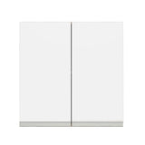 Alacena 70 cm 2 Puertas Marrón/Blanco Glamy Madesa