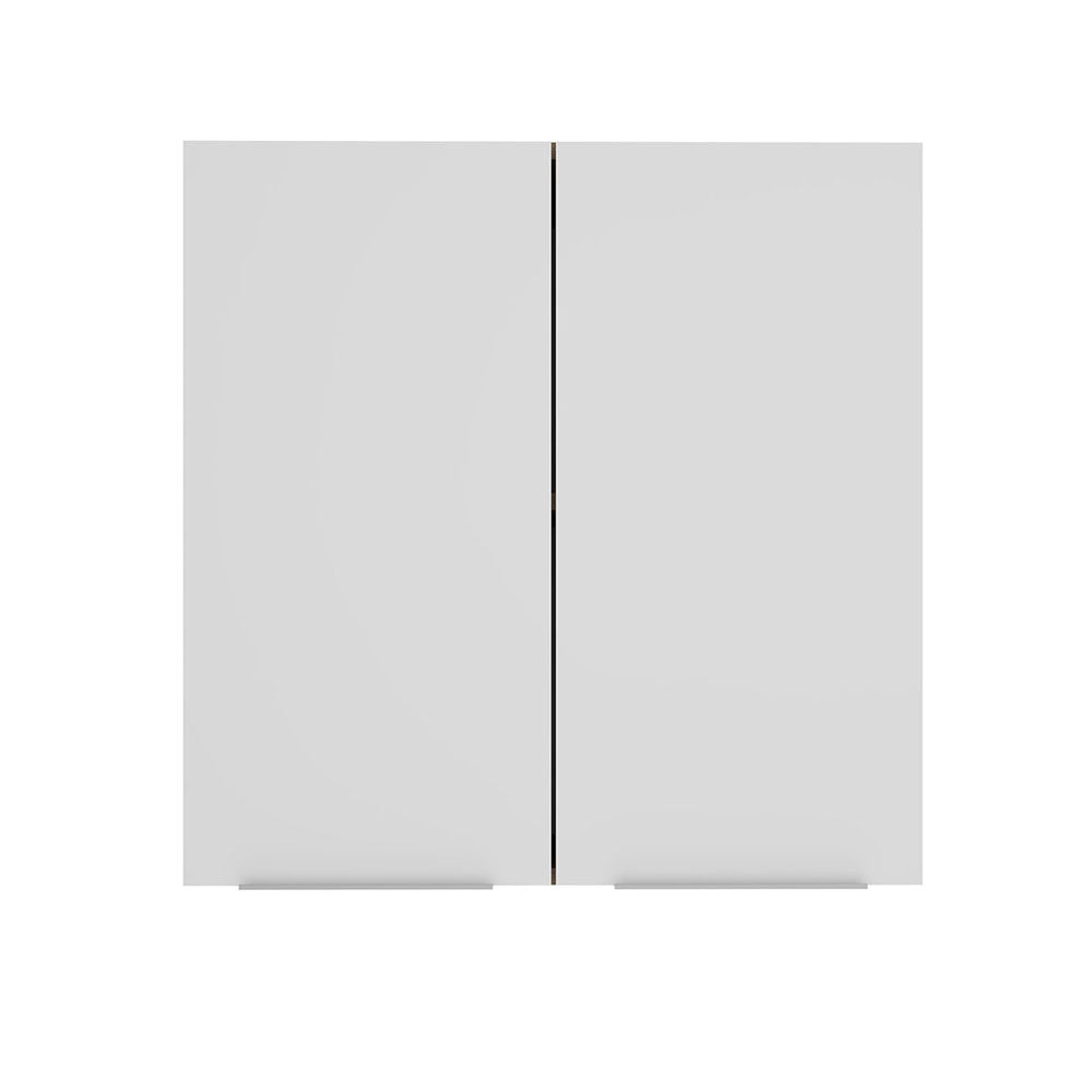 Alacena Cocina 70 cm 2 Puertas Marrón/Blanco Stella Madesa