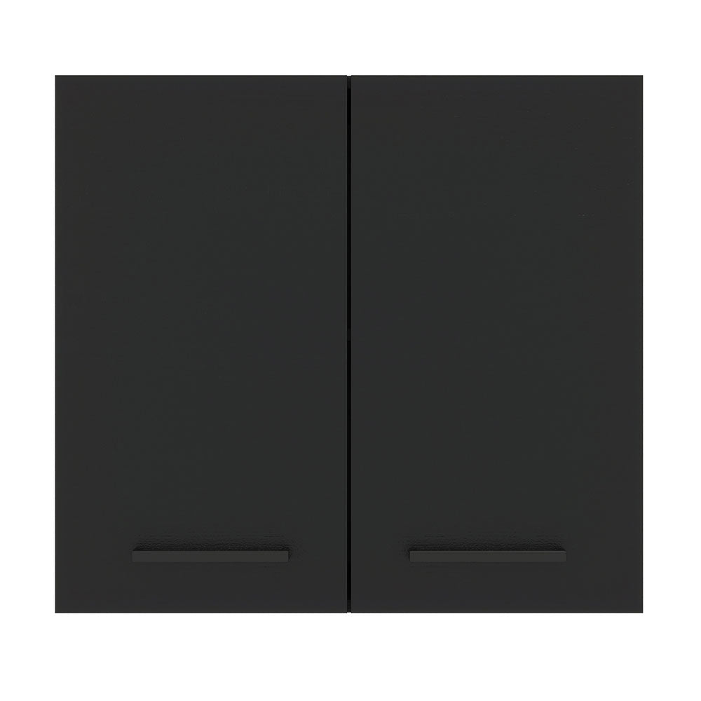 Alacena Cocina 70 cm 2 Puertas Blanco/Negro Agata Madesa