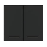Alacena Cocina 70 cm 2 Puertas Blanco/Negro Agata Madesa