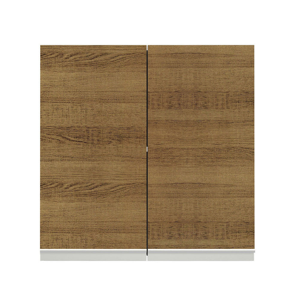 Alacena 70 cm 2 Puertas Glamy Blanco/Marrón