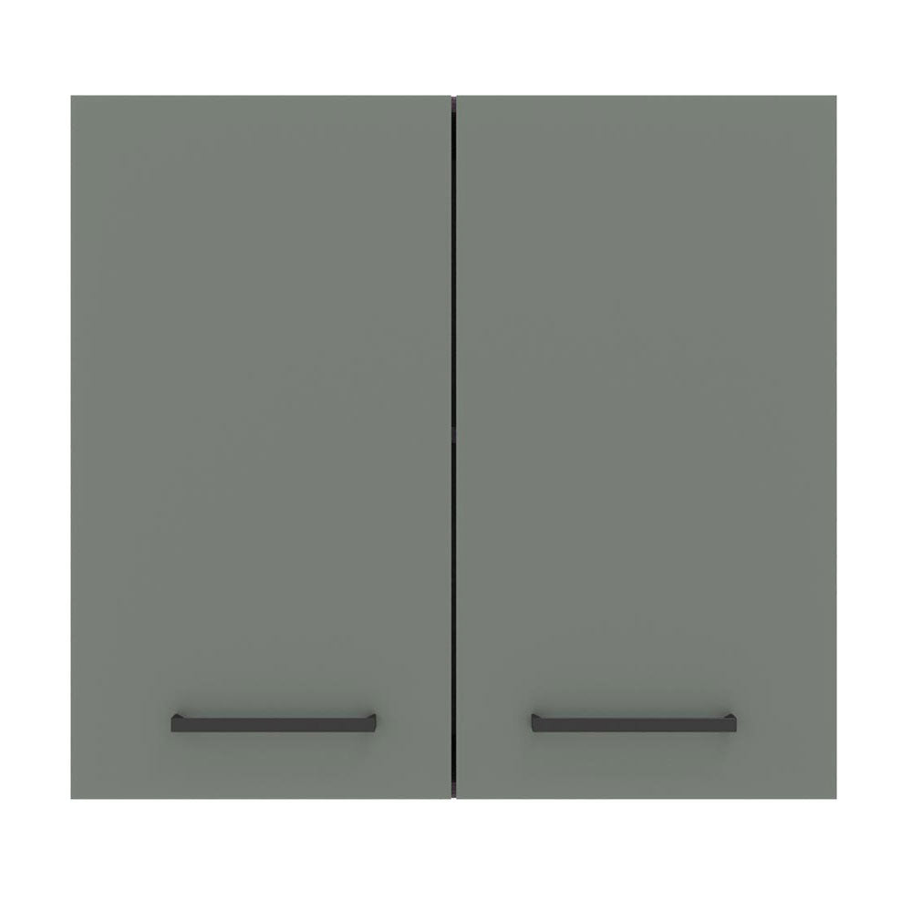 Alacena Cocina 70 cm 2 Puertas Marrón/Gris Agata Madesa