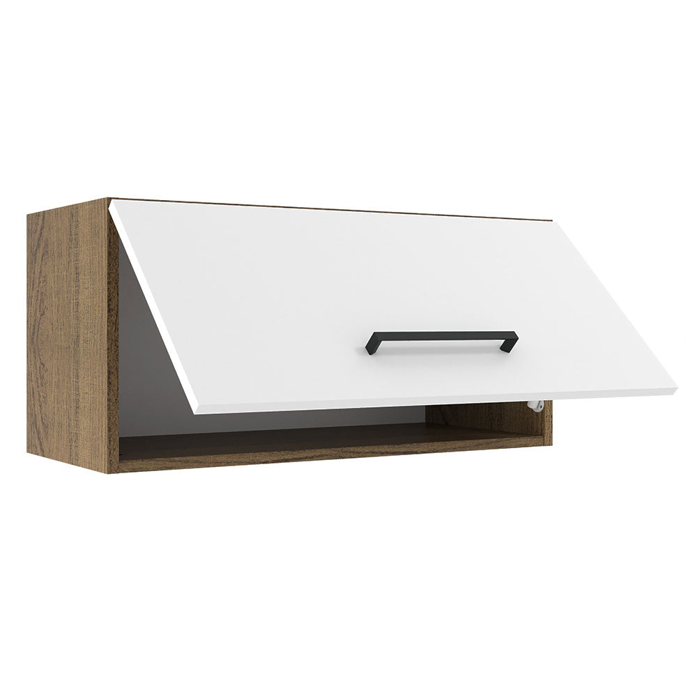 Alacena 70 cm 1 Puerta Agata Marrón/Blanco