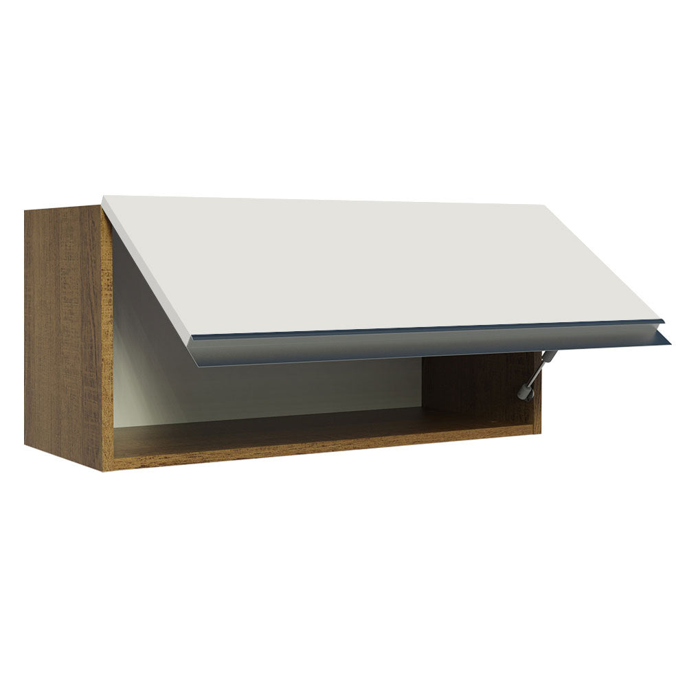 Alacena 70 cm 1 Puerta Glamy Marrón/Blanco