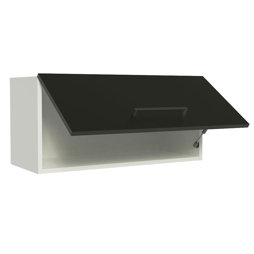 Alacena 70 cm 1 Puerta Agata Blanco/Negro