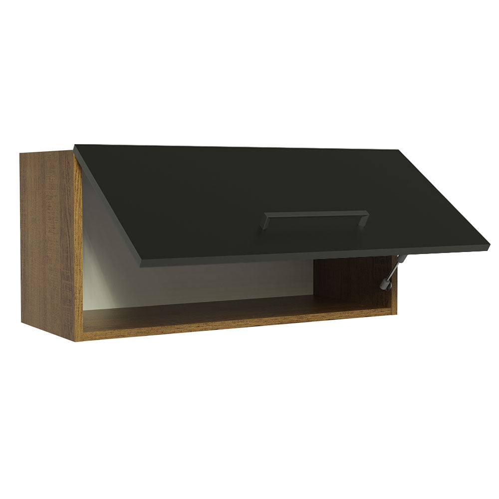 Alacena 70 cm 1 Puerta Agata Marrón/Negro