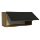 Alacena 70 cm 1 Puerta Agata Marrón/Negro