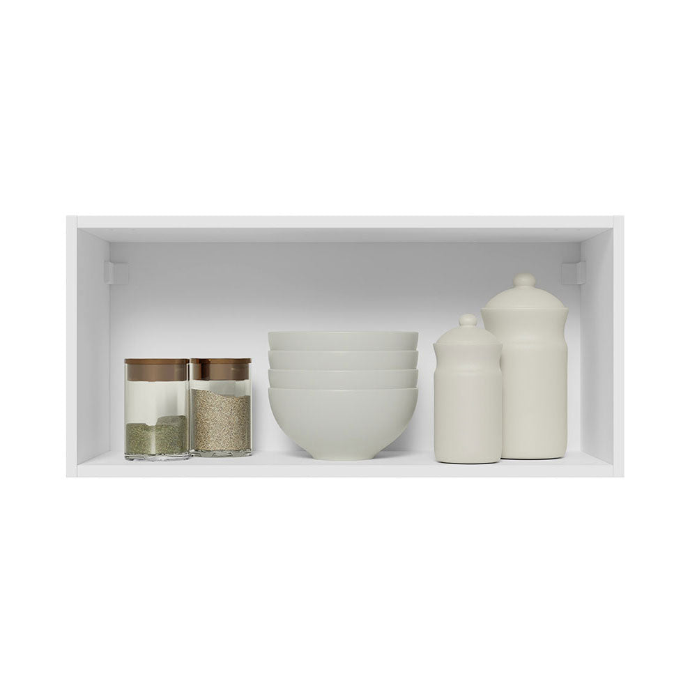 Alacena 70 cm 1 Puerta Lux Blanco/Gris