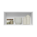 Alacena 70 cm 1 Puerta Lux Blanco/Gris