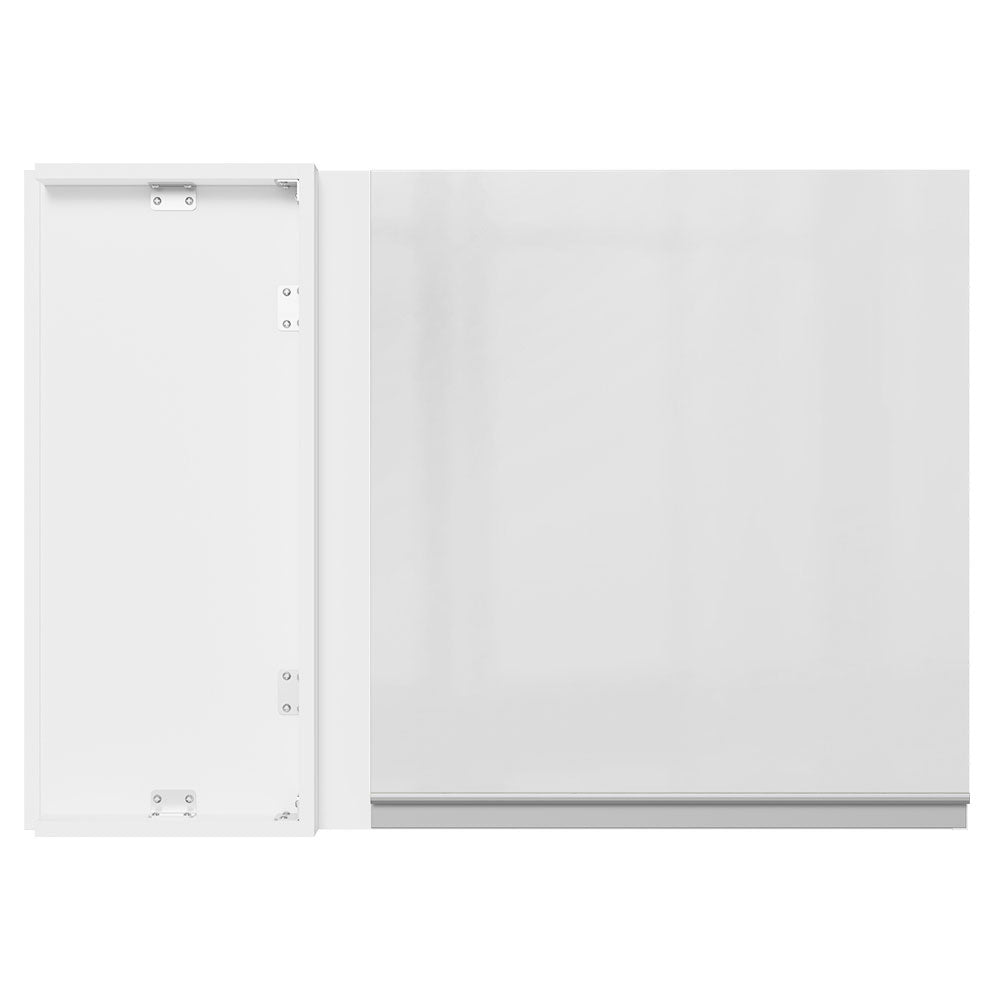 Alacena Cocina Esquinera 100% MDF 1 Puerta Blanco Brillante Acordes Madesa