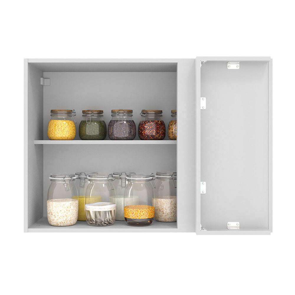 Alacena 94 cm 1 Puerta Agata Blanco/Crema