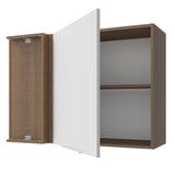 Alacena 94 cm 1 Puerta Stella Marrón/Blanco