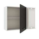 Alacena 94 cm 1 Puerta Agata Blanco/Negro
