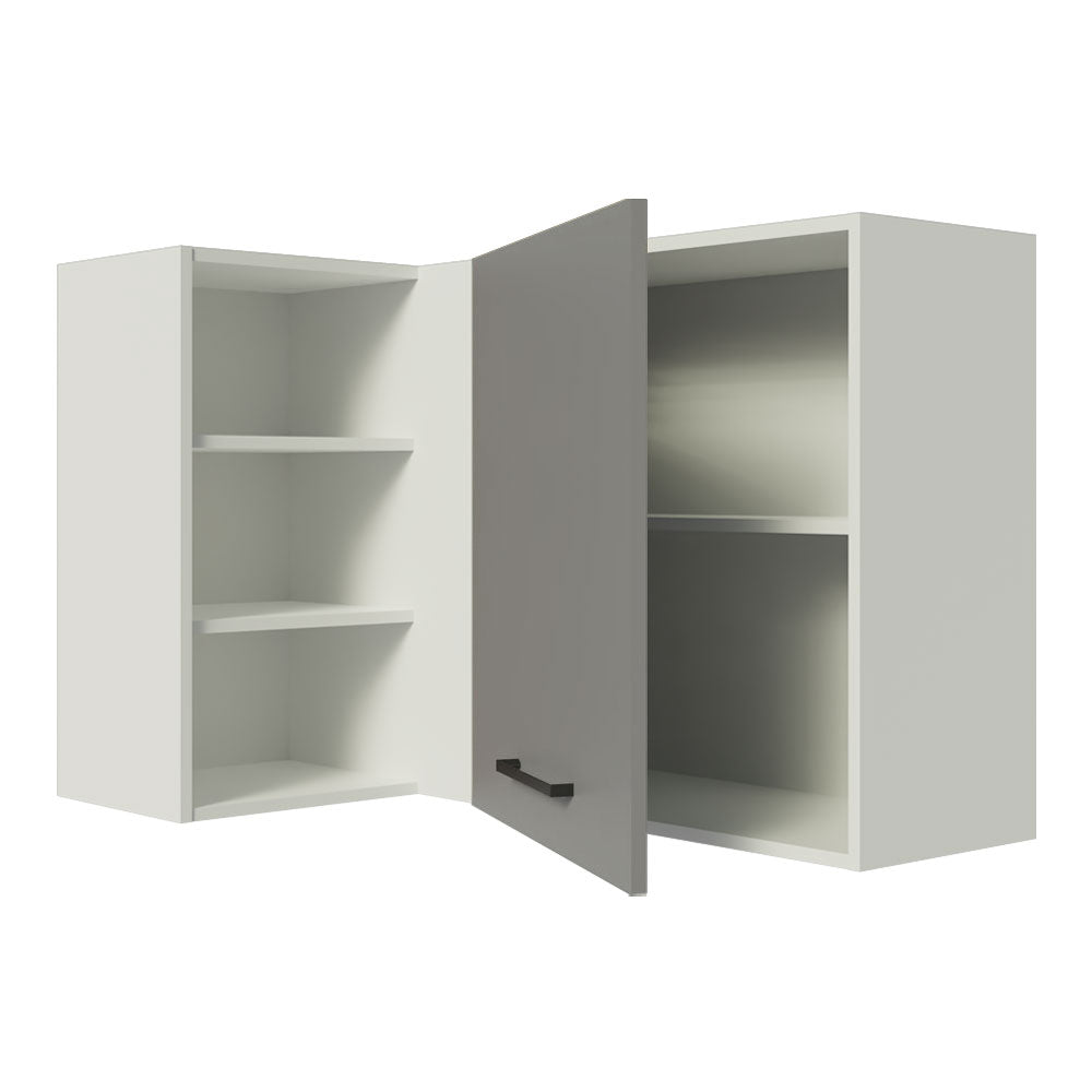 Alacena 102 cm 1 Puerta Agata Blanco/Gris