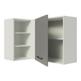 Alacena 102 cm 1 Puerta Agata Blanco/Gris
