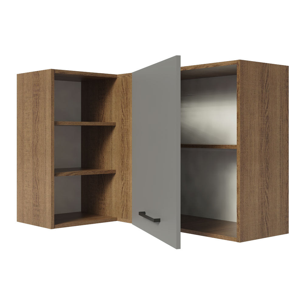 Alacena 102 cm 1 Puerta Agata Marrón/Gris
