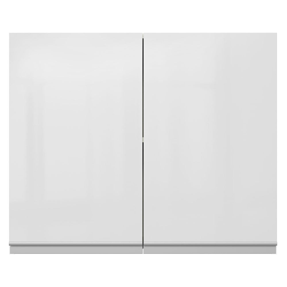 Alacena Cocina 100% MDF 80 cm 2 Puertas Blanco Brillante Acordes Madesa