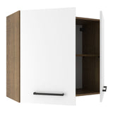 Alacena 80 cm 2 Puertas Agata Marrón/Blanco