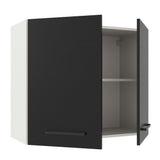 Alacena 80 cm 2 Puertas Agata Blanco/Negro