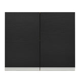 Alacena Gabinete Superior Cocina Madesa Glamy 80cm Marrón/Negro