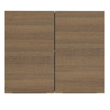 Alacena Cocina 80 cm 2 Puertas Blanco/Marrón Stella Madesa