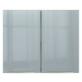 Alacena 80 cm 2 Puertas Lux Marrón/Gris