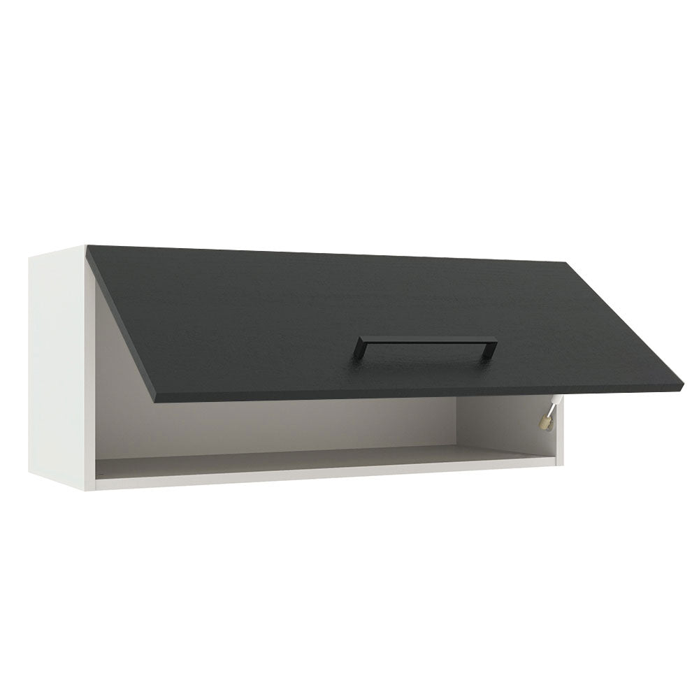 Alacena 80 cm 1 Puerta Agata Blanco/Negro