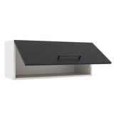 Alacena 80 cm 1 Puerta Agata Blanco/Negro