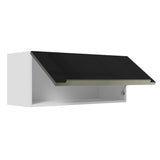 Alacena 80 cm 1 Puerta Lux Blanco/Negro