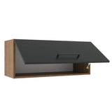 Alacena 80 cm 1 Puerta Agata Marrón/Negro