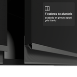 Alacena 80 cm 1 Puerta Abatible Negro Nice Madesa