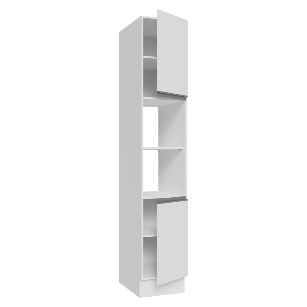Despensero 40 cm 2 Puertas e 2 Nichos Blanco Glamy Madesa