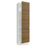 Despensero 100% MDF 2 Puertas Blanco/Marrón Smart Madesa