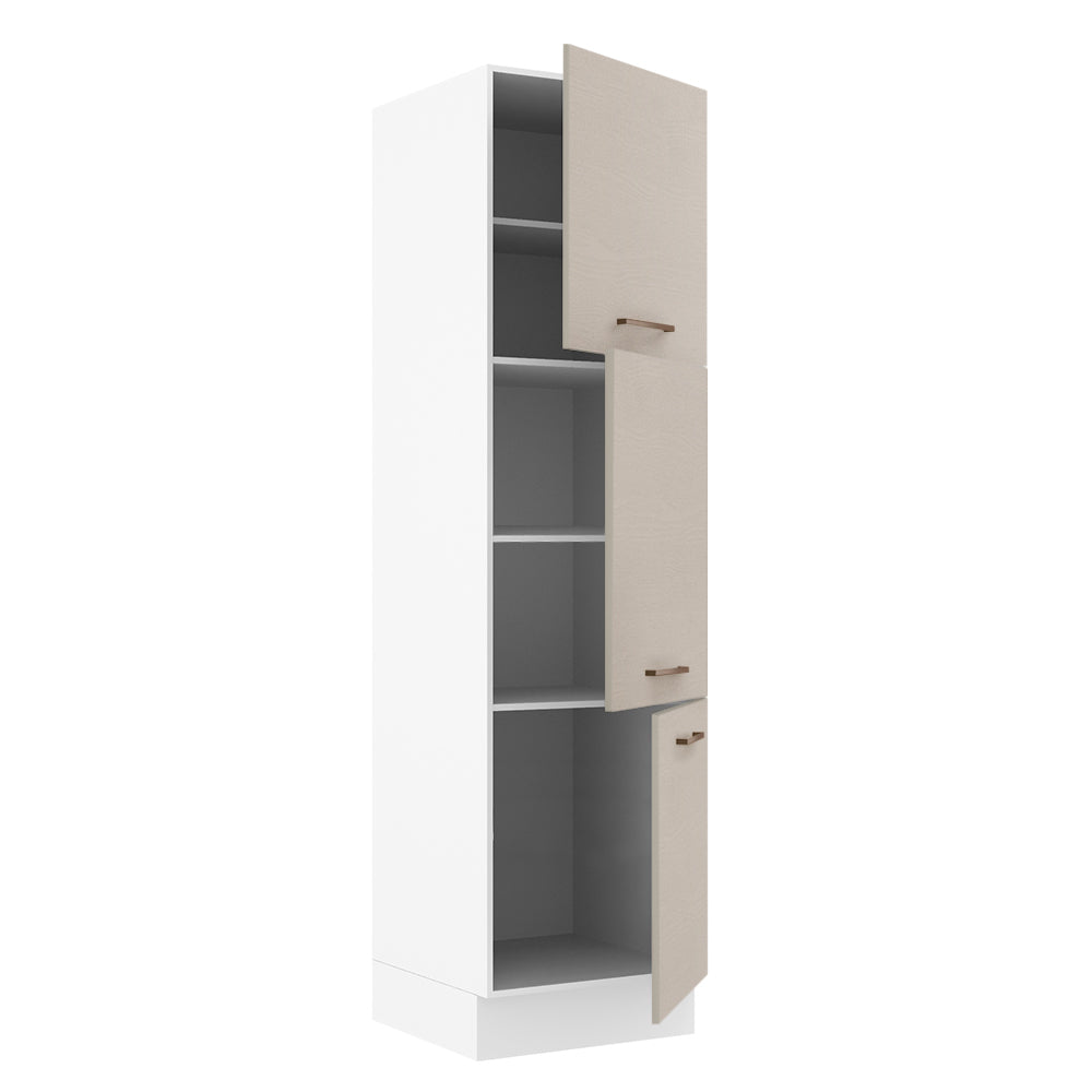 Despensero 60 cm 3 Puertas Blanco/Crema Agata Madesa