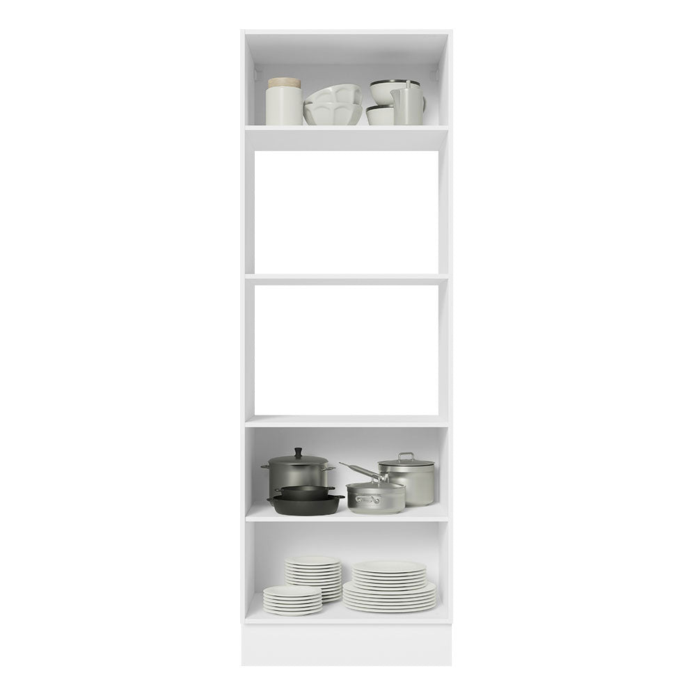 Mueble de Cocina para Horno Para 2 Hornos 100% MDF Blanco Brillante Acordes Madesa