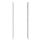 Panel de Cierre Lateral para Cocina 225 x 60 cm Blanco Madesa