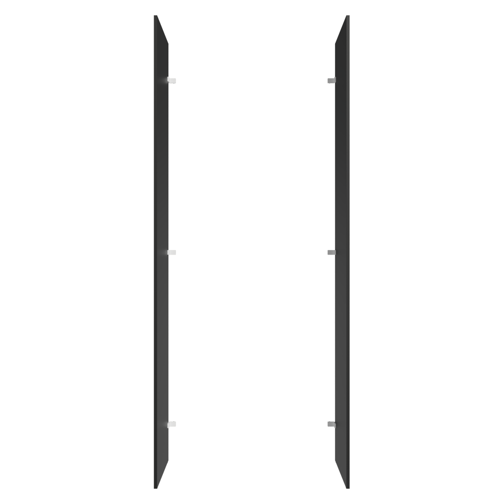 Panel de Cierre Lateral para Cocina 225 x 60 cm Negro Madesa