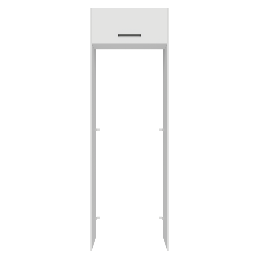 Mueble para empotrar Heladera 73 cm 1 Puerta Abatible Blanco Agata Madesa